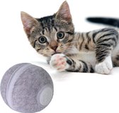 Cheerble Mini Ball - Slimme Interactieve Bal - Kattenspeeltje Intelligentie - Automatisch - Kat Speelbal - Kattenspeelgoed - USB Oplaadbaar - Grijs