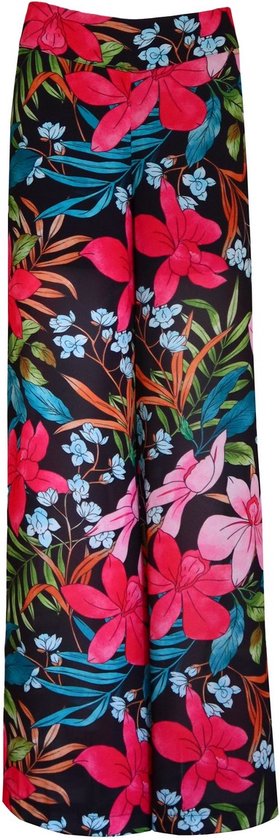 Verysimple • wijde pantalon met bloemen • maat L (IT46)