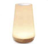 USB Oplaadbaar Nachtlampje Met Afstandsbediening, Wit Warm licht en 13 RGB kleuren - Wake-up Light - Sfeerlamp - LED verlichting - Leeslamp - Tafellamp - Bedlamp voor Baby, Kinderen & Volwassenen - Dimbaar - Touch Control - 15CM
