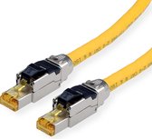 Câble patch ROLINE S/FTP (PiMF) Cat(Classe I), LSOH, solide, jaune, 2 m