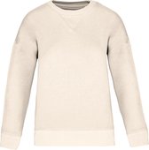 Biologische oversized damessweater 'Tencel' lange mouwen Ivory - M