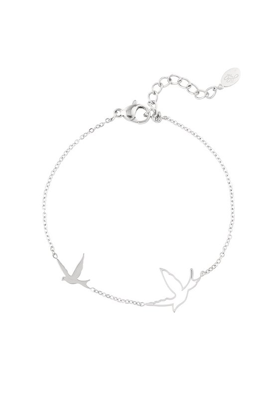 Bijoutheek Armband (Sieraad) Freedom Birds Zilver