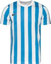 Nike Striped Division IV Shirt Korte Mouw Heren - Wit / Lichtblauw | Maat: XL