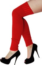 Jambières genoux femme rouge