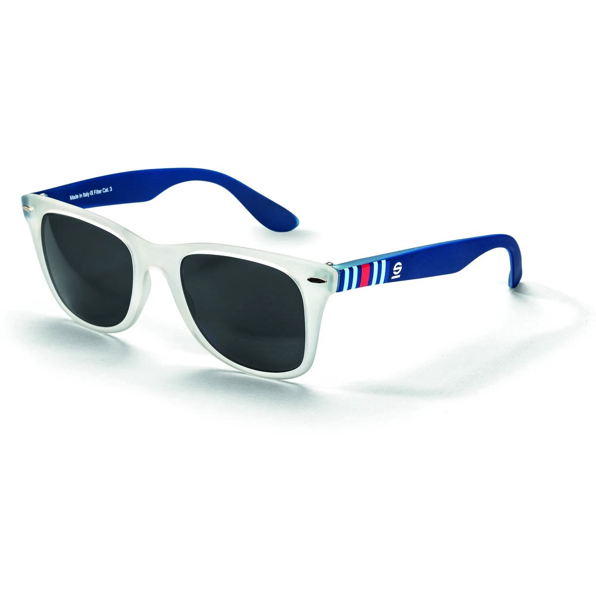 Sparco MartiniRacing - Zonnebril - Lichtgewicht - UV bescherming - Blauw/Wit