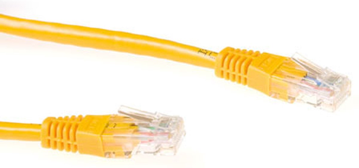 ACT IB4115 U/UTP CAT6A Patchkabel Geel - 15 meter