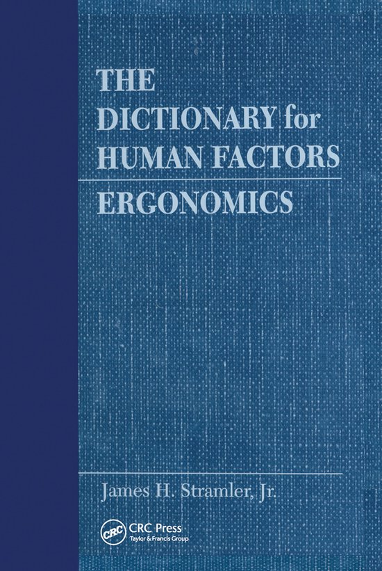 The Dictionary for Human Factors/Ergonomics - cover