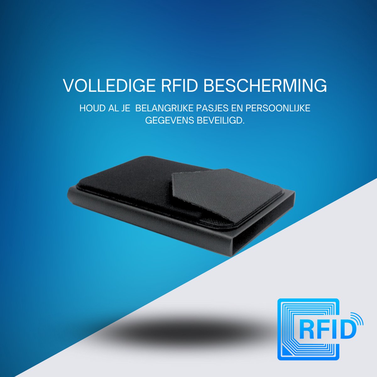 AKIELO RFID Blokkerende Kaarthouder met Geschenkdoos – Minimalistische Heren Kaart Portemonnee – Contactloze Creditcardbeschermer (ALPHA - Titanium Editie AKIELO RFID Blokkerende Kaarthouder met Geschenkdoos – Minimalistische Heren Kaart Portemonnee – Contactloze Creditcardbeschermer (ALPHA - Titanium Editie