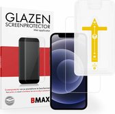 BMAX Screenprotector geschikt voor iPhone 12 met applicator - Gehard glas - Tempered glas - Apple screenprotectors - Telefoonglaasje - Beschermglas - Glasplaatje - Screensaver - Screen protector - Glas screenprotectors - Case Friendly
