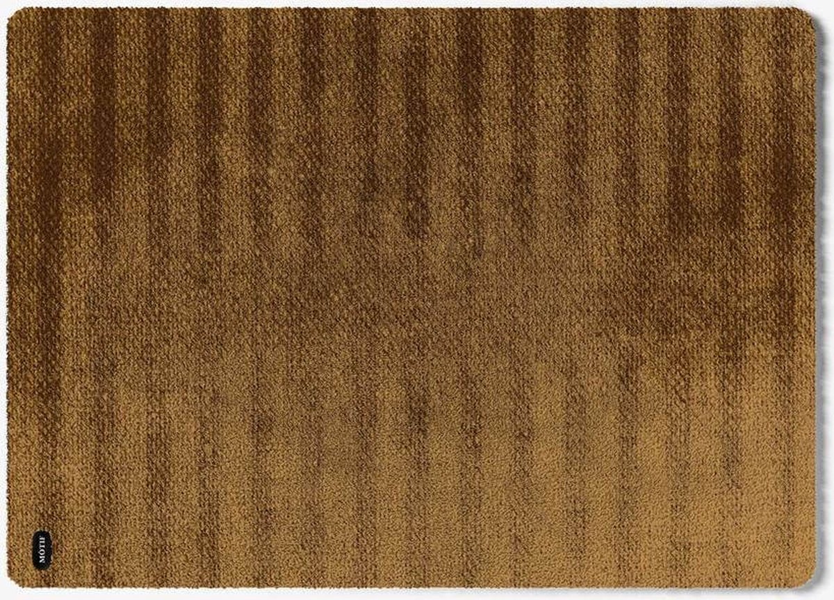 Mótif Barreaux Naturel - Beige wasbare deurmat met streep patroon 60 cm x 85 cm - Deurmat binnen met print