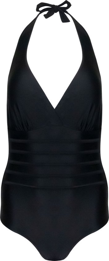 MAGIC Bodyfashion Halter Swimsuit Dames Badpak Zwart - Maat XL