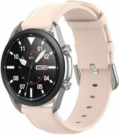 By Qubix - 22mm - Garmin Venu 2 / Garmin Venu 3 - Classic leren bandje - Roze - leather - Garmin bandje