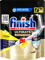 Finish Tablettes pour lave-vaisselle Ultimate Infinity Shine Citroen - 80 pièces