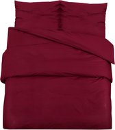 vidaXL - Dekbedovertrekset - lichtgewicht - 200x200 - cm - microvezel - bordeaux