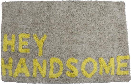 Badmat - Hey Handsome 50x80cm Soft Fluffy Cotton