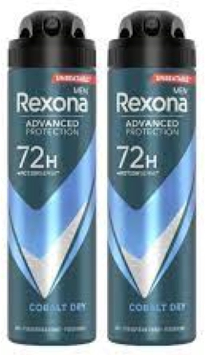 Goedkoopste Rexona Men Dry Cobalt - 2 x 150 ml - Deodorant Spray