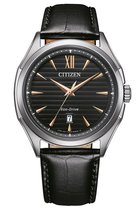 Citizen AW1750-18E Horloge - Leer - Zwart - Ø 42 mm