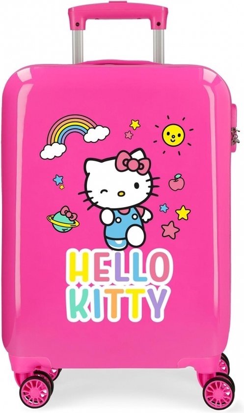 Valise enfant Hello Kitty ABS 55 cm twister rose | bol.