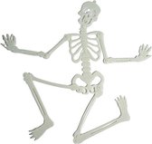 Akyol - Glow in the dark skelet -30 cm - halloween decoratie – glow in the dark-skelet - Halloween glow in the dark – griezelig – eng - glow in the dark hanger - cadeau – nep skelet – verjaardag – lichgevend – licht versiering- lichtgev