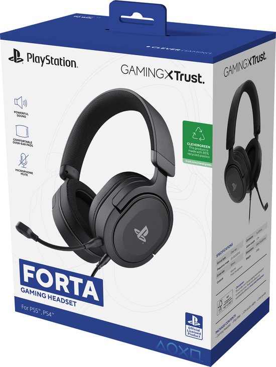 Trust GXT498 Forta - Casque de Gaming - Sous licence pour PS5 - Zwart