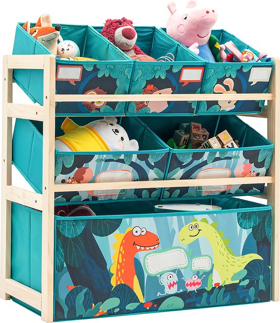 Rangement de jouets pour enfants - Présentoir pour chambre d'enfant -  Plateau à Jouets