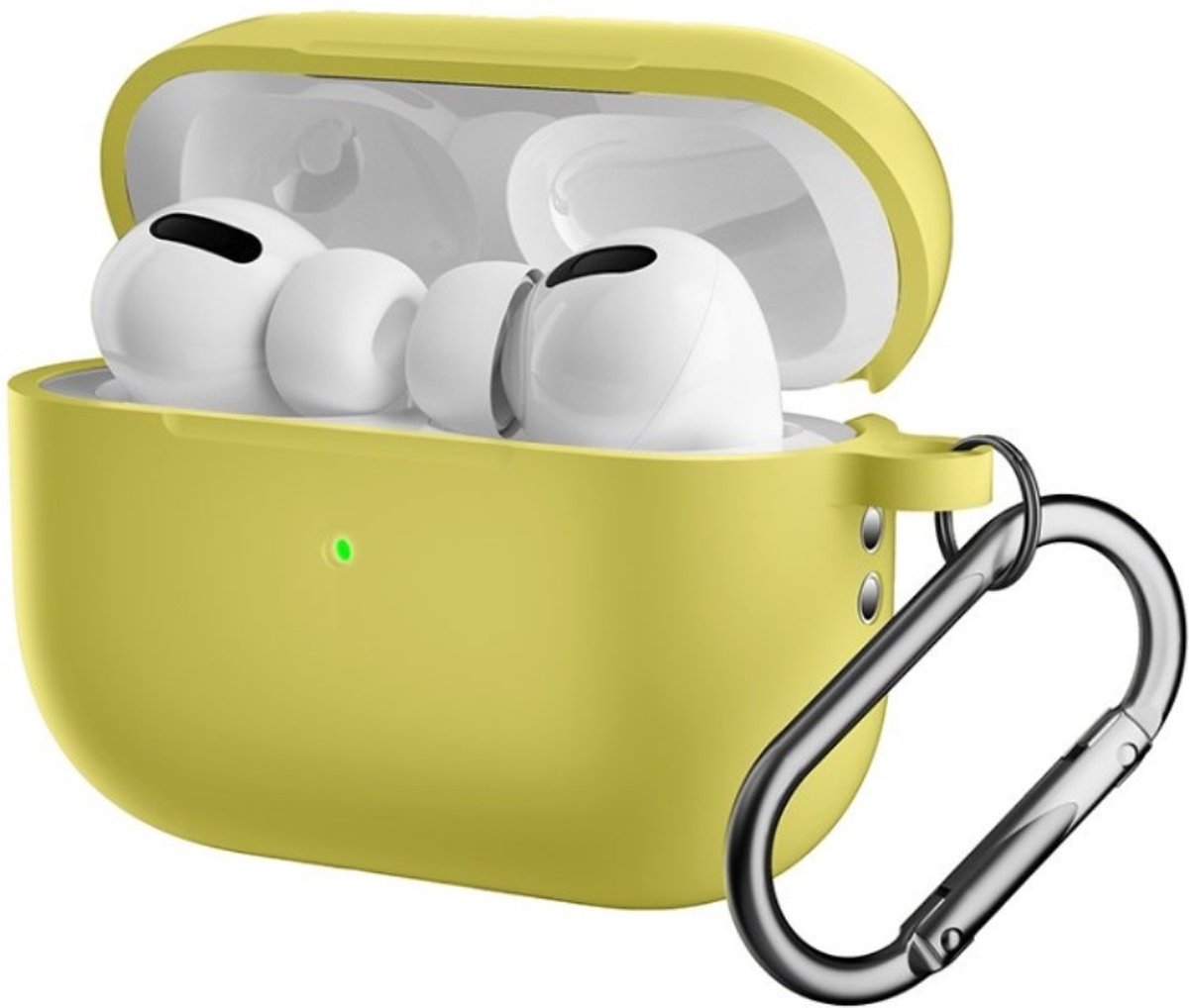 Lunso - AirPods Pro 2 - Softcase hoes - Geel