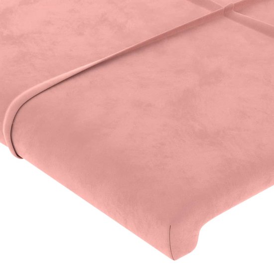 vidaXL - Têtes de lit - 4 - pcs - 90x5x78/88 - cm - velours - rose