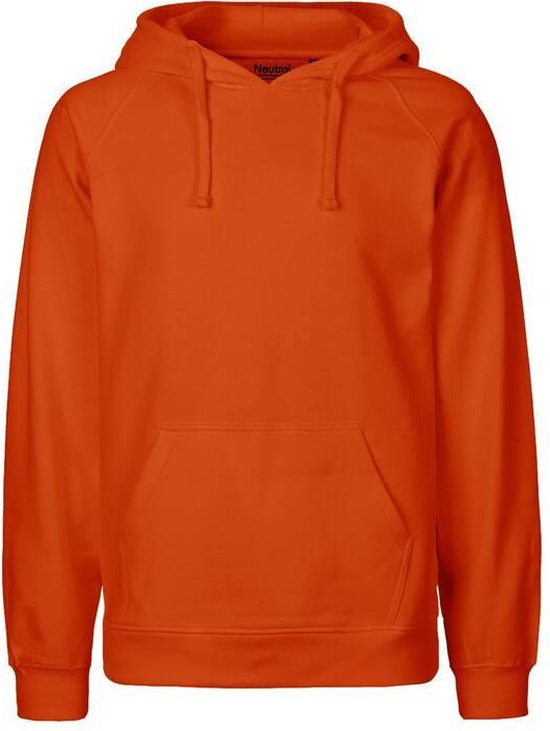 Neutral - Hoodie - Oranje - 100% Biologisch Katoen - S