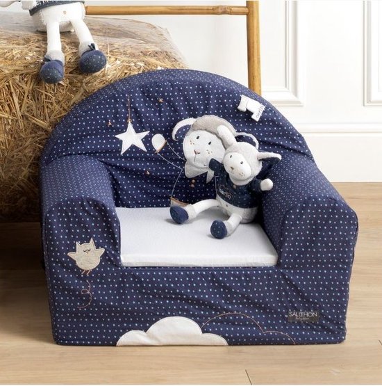 Stoel - Fauteuil - Kinder Fauteuil - Kinder stoel - Merlin - Met afneembare hoes - PVC onderkant - Leuke print van Merlin — afbeelding 2