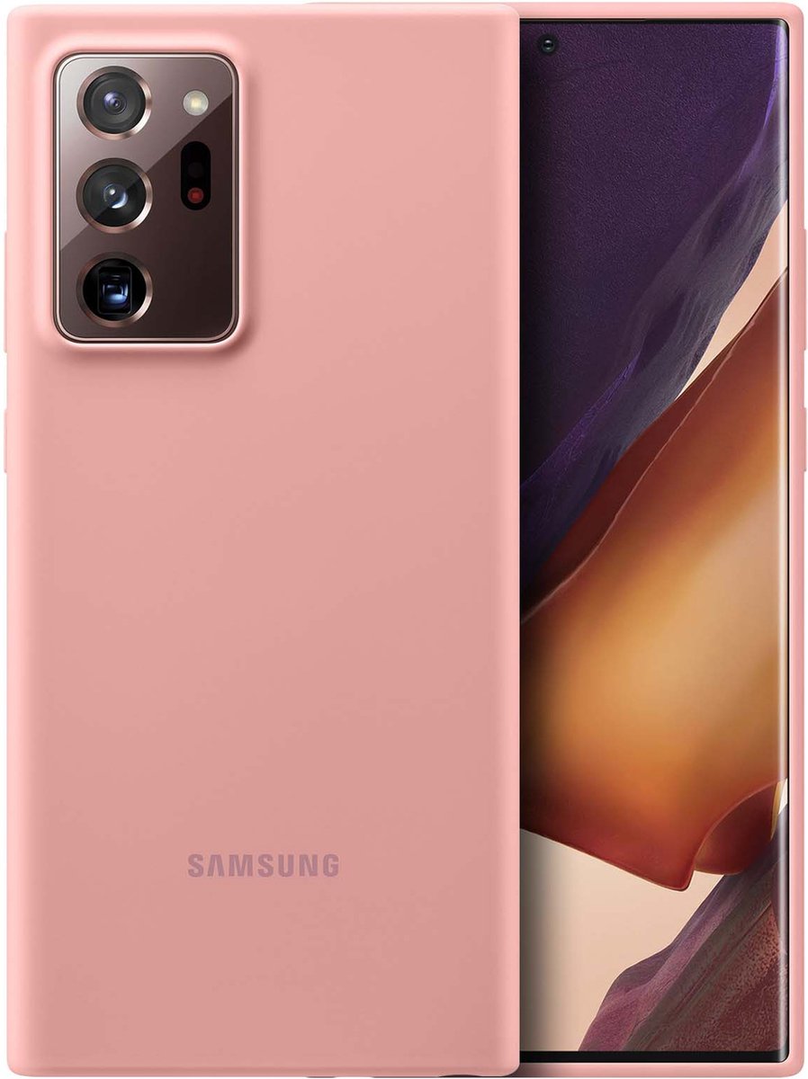 Samsung silicone Hoesje - Samsung Galaxy Note 20 Ultra - Brons
