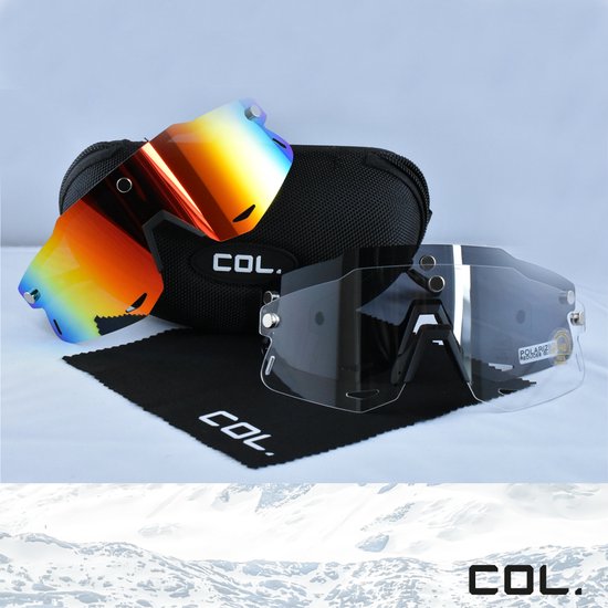 COL Sportswear - COL009 - Sportbril - 3 Verwisselbare magnetische lenzen - Mannen & Vrouwen