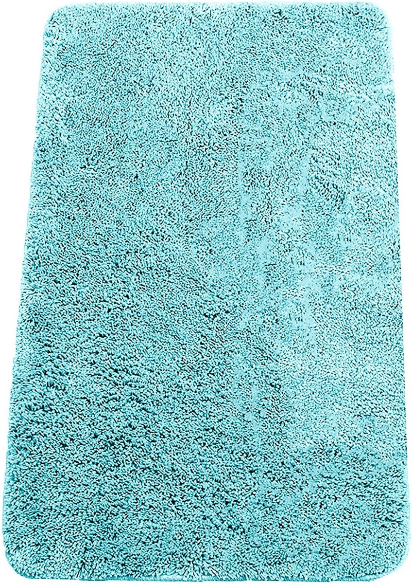 Badmat 50x80cm Rechthoek Turquoise - Brandseller