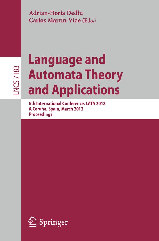 Language and Automata Theory and Applications - cover