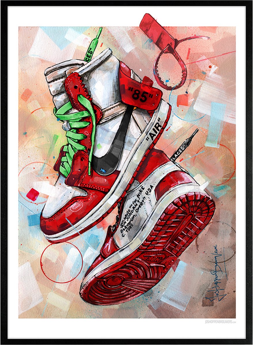 Nike air jordan 1 peinture affiches et impressions par Jos