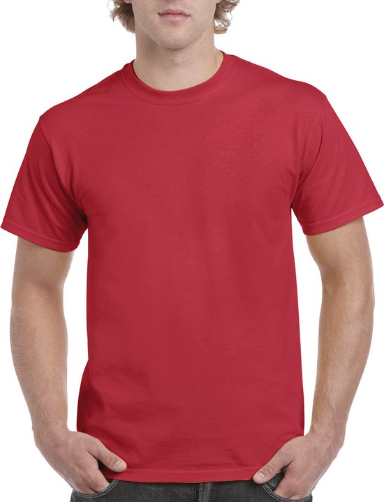 T-shirt met ronde hals 'Ultra Cotton' Gildan Rood - XL