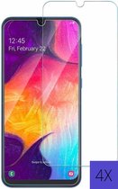 Screenprotector Samsung Galaxy A50 Screenprotector- Tempered Glass - Beschermglas - 4 pack