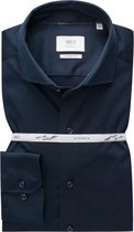 ETERNA 1863 comfort fit Soft tailoring overhemd - jersey heren overhemd - donkerblauw - Strijkvriendelijk - Boordmaat: 41