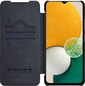Geschikt voor Nillkin Qin Samsung Galaxy A14 Book Case Hoesje Zwart