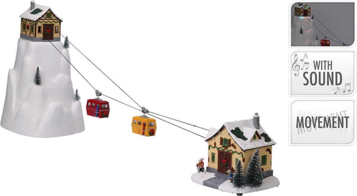 Kersttafereel Ski lift - DoaBuy