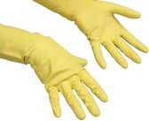 Multy Rubberen Handschoenen - Maat M - Schoonmaak handschoenen - Geel - 1 paar - Schoonmaken - Huishoudhandschoenen - Geschikt voor mensen met latex allergie.