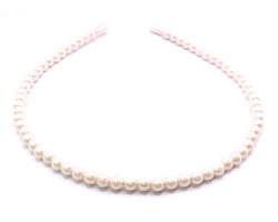 Diadeem met parel crèmekleur