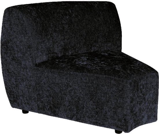 PTMD Lujo sofa anthracite 0504 fiore fabric corner piec