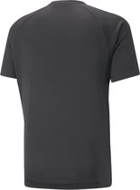 PUMA teamLIGA Graphic Jersey Heren Sportshirt - Zwart/Grijs - Maat XL