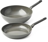 BK Balans 2-delige set: braadpan ø28 cm en wok ø30 cm - inductie - anti-aanbak - PFAS-vrij