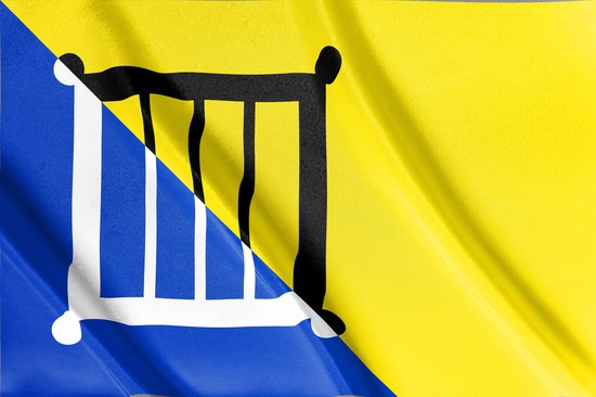 Foto: De bilt vlag 200x100cm duurzaam geproduceerd 100 afkomstig van gerecyclede pet flessen