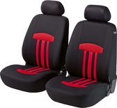 Auto stoelbeschermer Kent met Zipper ZIPP-IT Autostoelhoes, 2 stoelbeschermer voor voorstoel zwart/rood