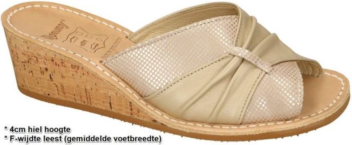 Ronny -Dames - goud - slippers & muiltjes - maat 38