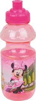 Disney Minnie Mouse gourde/gobelet/bouteille avec bec verseur - rose - plastique - 350 ml