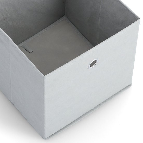 Zeller - Boîte de rangement, gris clair, non tissé