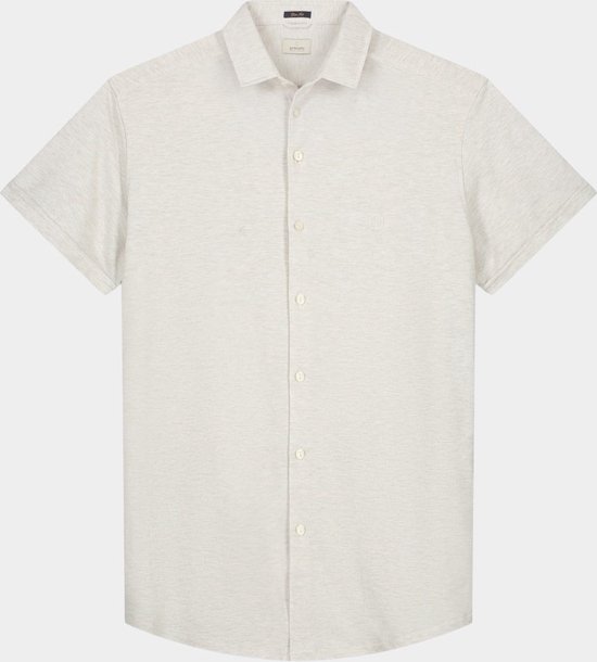 Dstrezzed - Short Sleeve Overhemd Ecru - Heren - Maat XL - Slim-fit